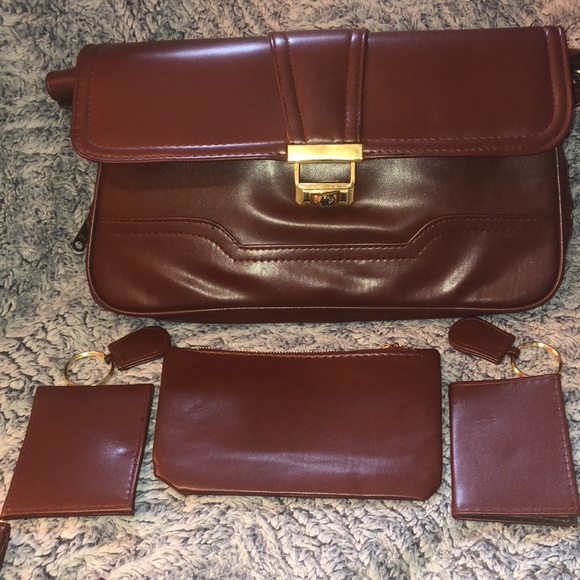 Vintage Shoulder Crossover Purse Deluxe Brown - Picture 6 of 7